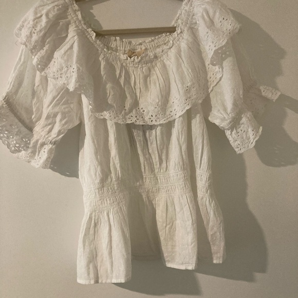 Universal Threads Swiss Dot & Eyelet Top - Picture 5 of 8